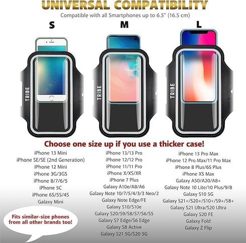 Waterproof Phone Armband Case Running Stand for iPhone Pro Max Plus Mini SE (13/12/11/X/XS/XR/8/7/6/5) Galaxy S Ultra Plus Edge Note (21/20/10/9/8...