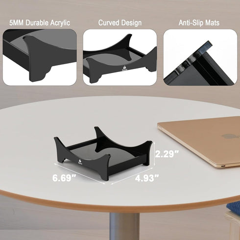 TXEsign Desktop Stand Speaker Holder for Harman Kardon Onyx Studio 6 and Onyx Studio 5 Bluetooth Speaker, Acrylic Table Stand Holder Speaker Anti-...