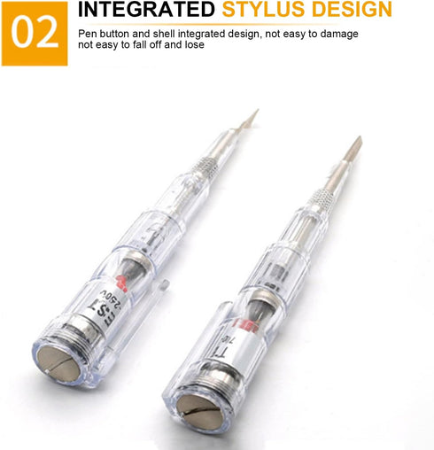 Fielect Voltage Tester Screwdriver, Voltage Tester Pen 70-250V Voltage Detector Pen Neon Light Circuit Tester Pen Voltage Test Pen Screwdriverm 1P...