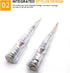 Fielect Voltage Tester Screwdriver, Voltage Tester Pen 70-250V Voltage Detector Pen Neon Light Circuit Tester Pen Voltage Test Pen Screwdriverm 1P...