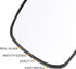 X AUTOHAUX Car Rearview Right Passenger Side Heated Mirror Glass Replacement with Backing Plate for Nissan Tiida 2007-2012...