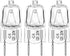 GE Microwave Replacements, 20W Halogen Lamp Bulb Replaces WB25X10019,Pack of 3...