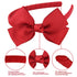 7Rainbows Fashion Cute Red Bow Headband for Girls Toddlers....
