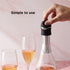 Rabbit Champagne and Wine Sealer, Airtight Wine and Champagne Stopper, Keeps Bubbles Fresh Longer, Easy to Use, Velvet Black, Essential Bar Tool...