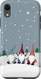 iPhone XR Christmas Gnomes Plaid Stripes Pattern Holidays Snow Winter Case...