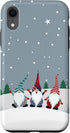 iPhone XR Christmas Gnomes Plaid Stripes Pattern Holidays Snow Winter Case...