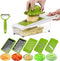 Mandoline Slicer Vegetable Potato Slicer Grater Cutter Chopper, HaetFire Julienne Slices and Shreds Fruits and Vegetables Chopper, Food Container,...