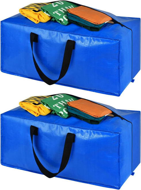 Moving Bags, Storage Totes, Extra Large Storage Bags for Moving Supplies, College Dorm Essentials, Bedroom Closet, Packing Bags with Backpack Hand...