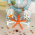 4 Pack Wooden Handmade Mini Chair Ornament Beach Decor Nautical Decoration for Bathroom Bedroom Decor Home Decor Article Home Office Desk, 4 x 3.7...