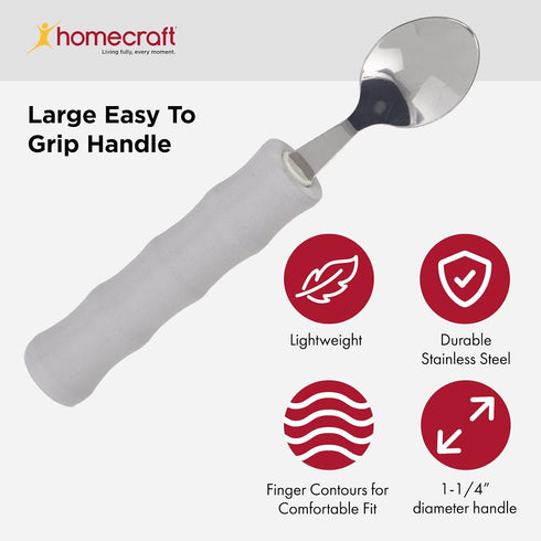 Sammons Preston 28606 Homecraft Lightweight Foam-Handled Grip Spoon...