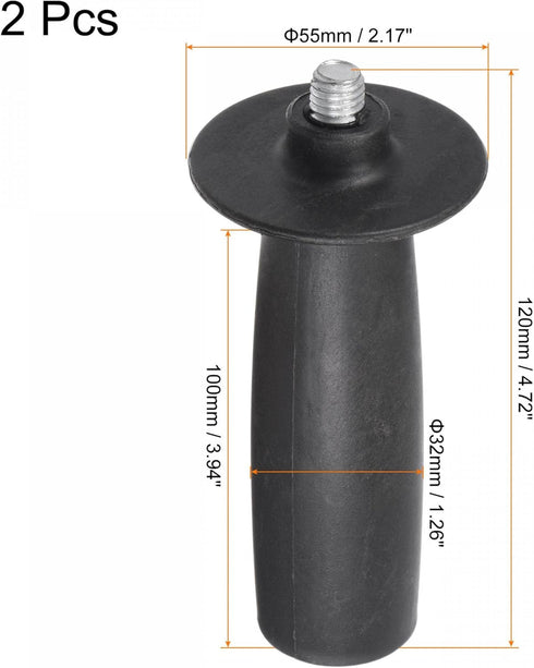 uxcell 10mm Thread Plastic Auxiliary Side Handle Tool for 2 Pcs...