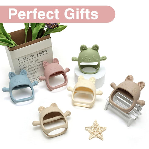 Baby Teething Toys, No Drop Teething Toys for Babies 0-6 Months, Baby Chew Toys for Teething Relief, Hand Teethers for Babies, Great Baby Shower G...