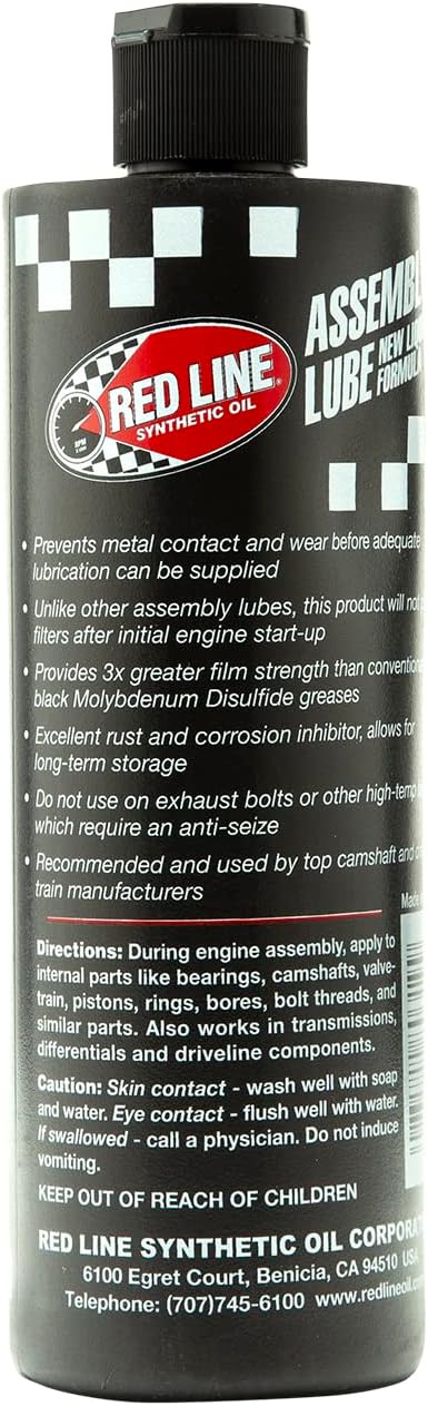 Red Line 80319 Liquid Synthetic Assembly Lube - 12 Ounce...