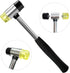 Ring Sizer Measuring Tools Plastic Ring Mandrel Ring Sizer Belt Metal Ring Gauge with Rubber Hammer for Measure Finger Rings Size Tools...