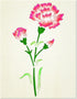 Patchwork Carnation Flowers Die Cuts for Card Making, Paper Embossing Metal Cutting Dies Kit Templates, Storage Pockets Supplies, Photo Frame Albu...