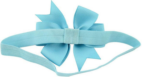 2pc/Set Baby Girls Grosgrain Ribbon Hairband Set Ribbon Bows Hair Tie Headband JB10...