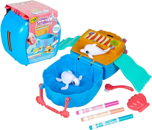 Crayola Scribble Scrubbie Pets, Ocean Animals Playset, Color & Wash Creative Toy, Gift for Kids, Age 3, 4, 5, 6...
