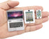 3 Pack Dollhouse Mini Laptop Tablet and Smart Phone Scene Computer Simulation Accessories for Doll 1/6 1/12 Miniatures Silver...