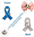 WANDIC 50 Pcs Blue Ribbon Pin, Colon Cancer Prostate Cancer Awareness Ribbons Lapel Pins Hope Brooch Enamel Jewelry Badges for Man or Women...