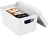Simplify Small Vinto Storage Box | Click Tight Lid | Dimensions: 9.76" x 6.69" x 4.84" | Stackable | Home Organization | 2 Handles | White...