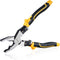 QIUHUA 8 inch Linesman Plier, 5-IN-1 Electrical Pliers with Cable Cutter and Wire Stripper Crimper...