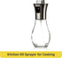 Kitchen Oil Sprayer for Cooking, 6.8oz/200ml Olive Oil or Vinegar, Trigger Design Round Spray Bottle, Stainless Steel Finish...