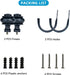 Curtain Holdbacks, 2Pcs Curtain Tiebacks Wall Mounted with Screws, Decorative Curtain Holders for Bedroom Livingroom Office Home,Black...