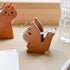 Clear Tape Dispenser - Wooden Squirrel Cute Design for Office & School Desktop - 1/2" x 250 in Tape Included...