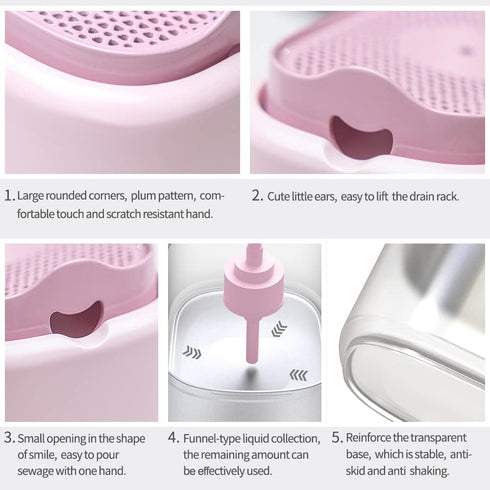 Dish Soap Dispenser for Kitchen Sink - Pink Kitchen Gadgets 2023 - dishwashing Liquid Dispenser for Kitchen - Sink Countertop Organizer - Kitchen ...