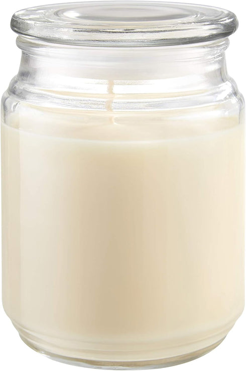 Candle-lite Scented Candles, Creamy Vanilla Swirl Fragrance, One 18 oz. Single-Wick Aromatherapy Candle with 110 Hours of Burn Time, Off-White Col...