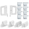 Retractable Mesh Baby Gate Replacement Parts Retractable Mesh Dog Gate Full Set Wall Mounting Baby Gate Hardware Mesh Pet Gate Accessories Extra W...