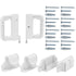 Retractable Mesh Baby Gate Replacement Parts Retractable Mesh Dog Gate Full Set Wall Mounting Baby Gate Hardware Mesh Pet Gate Accessories Extra W...