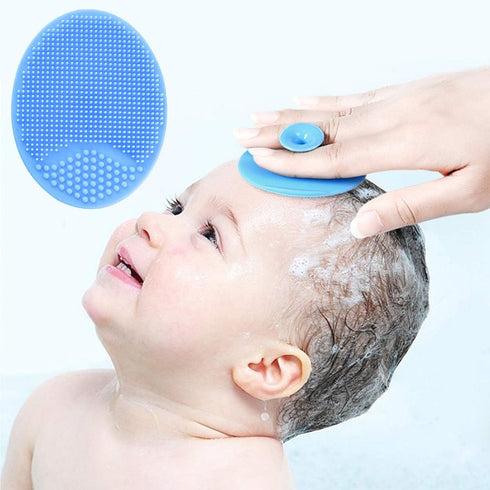 Baby Hair Brush and Comb Set for Newborns & Toddlers | Natural Soft Goat Bristles | Ideal for Cradle Cap | Perfect Baby Registry Gift (Blue)...