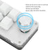 Dioche USB Mini 6Key Keypad Mechanical Gaming Keyboard Portable One Handed Mechanical Keyboard Shortcut Programmable Keyboard with Knob for PC Gam...