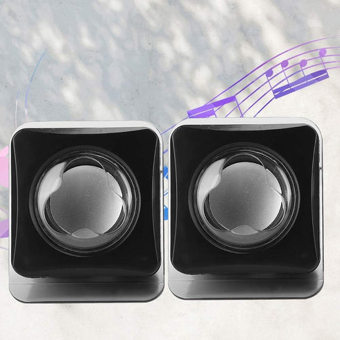Computer Speakers for Desktop PC Laptop Mac, USB 2.0 Mini Wired Combination Speaker Dual Stereo Clear Speaker System with Volume Control...