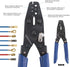 Glarks Pin Terminals Tool Set, A Crimper Tool and 21Pcs Pin Terminals Removal Key Tools for Car Auto Wire Connector Terminal Pin Crimping and Extr...