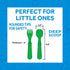 Re-play 3x3 Divided Toddler Plates and Utensils Set - Toddler Forks and Spoons Set - Dishwasher and Microwave Safe - Made in USA - True Blue...