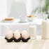 Flexzion Ceramic 6 Cups Egg Tray - Half Dozen Porcelain Egg Holder Container Keeper Storage Organizer Decorative Serving Dish Serveware for Refrig...