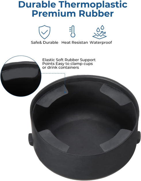 JOYTUTUS Cup Holder Insert 3" & 3.7" Compatible with Chevy Trailblazer 2002-2009, GMC Envoy 2002-2009 Replaces 89039691 88986013...