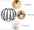 Zerodeko European and American Iron Simple Chandelier Open Lamp Cover Lamp Guard Cage Farmhouse Vintage Industrial Metal Wire Cage Sphere Lamp Sha...