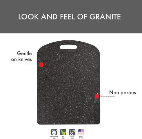 Dexas Decorator House SuperBoard Cutting Board with Rounded Corners, 12 by 16 inches, Heavy Granite...