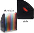 Lemical Desktop Expanding File Holder 13 Rainbow Pockets Portable File Folder A4 File Organizer Self Standing Accordion Document Storage Box High ...