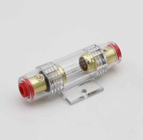 in-line AGU Fuse Holder for 4-10 Gauge AWG Wire / 6 Gauge & 8 Gauge/with Four 60A AGU Fuses for Car Audio/Alarm/Amplifier/Compressors/Auto Parts/A...