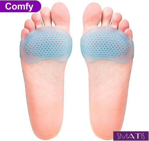 Ball of Foot Cushions?2 Pairs? Metatarsal Pads Soft Gel Ball of Foot Pads Mortons Neuroma Callus Metatarsal Foot Pain Relief...