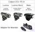 3PACK Bike Light Adapter Mount Compatible with NiteRider Lumina, NiteRider Light, Mako Series, Computer Mount...