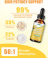 Calcium Magnesium Potassium Supplement Liquid,400mg Magnesium Glycinate,600mg Calcium Magnesium Drop Supplement with Vitamin D and Zinc (60ml/Lemo...