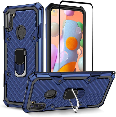 HNHYGETE Samsung Galaxy A11 Case, Samsung A11 Case, with Screen Protector, Shockproof Full Heavy Duty Protective Phone Cases with Kickstand for Sa...