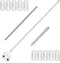 Algae Scraper for Glass Aquarium, Fish Tank Razor Blade Scraper with 10 Replaceable Razor Blades, Essential Aquarium Cleaning Tools. (Silver-25.6 ...