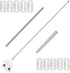 Algae Scraper for Glass Aquarium, Fish Tank Razor Blade Scraper with 10 Replaceable Razor Blades, Essential Aquarium Cleaning Tools. (Silver-25.6 ...