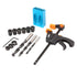 15Pcs Pocket Hole Jig, 15 Degree Dowel Drill Joinery Kit Hole Screw Jig with 6/8/10mm Drive Adapter for Woodworking Angle Drilling Holes, Angle Ca...